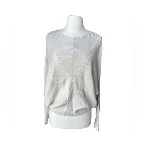 TAHARI cream dolman sleeve sweater. Size Medium.
